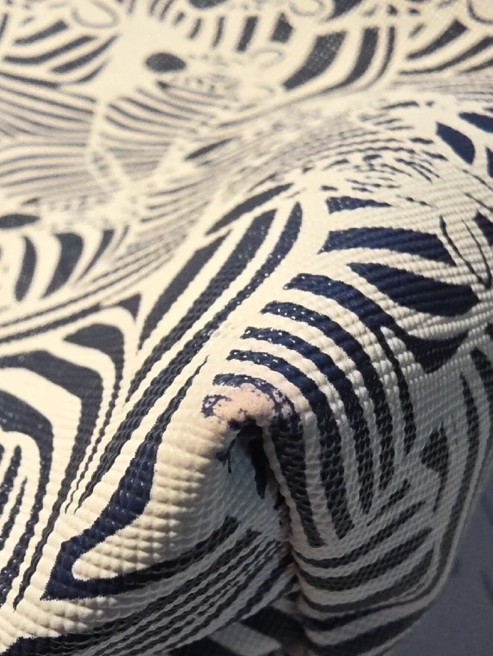 Dabney Lee | Women's Navy & White Zebra Pattern Accessories Cosmetic Pouch Bag
